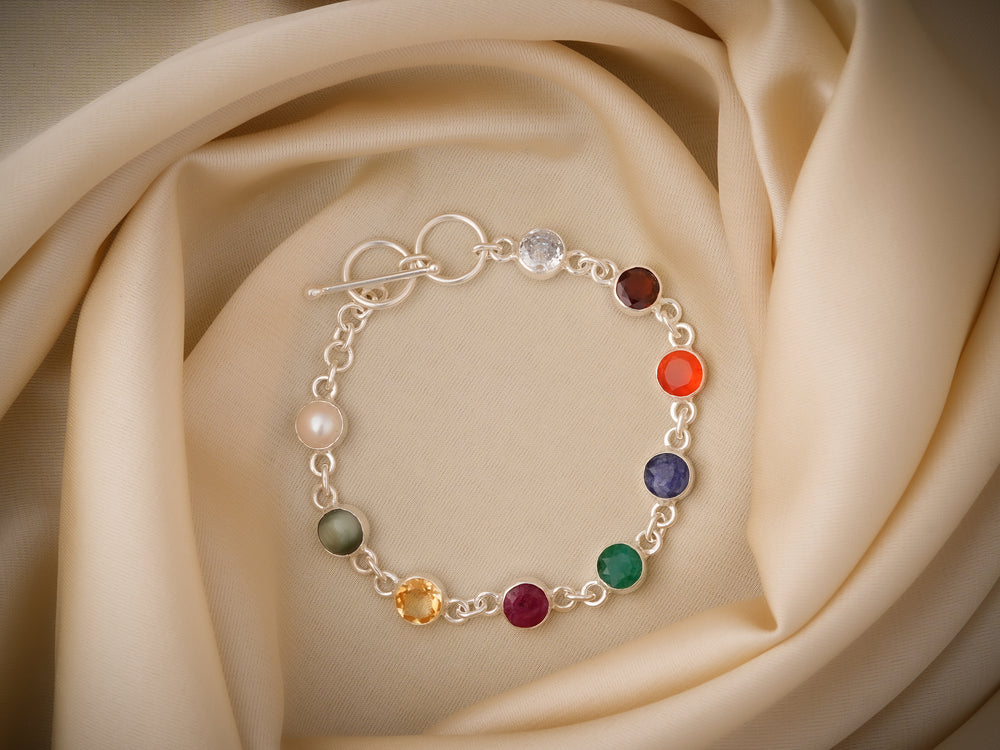 Navratna Gemstone Bracelet